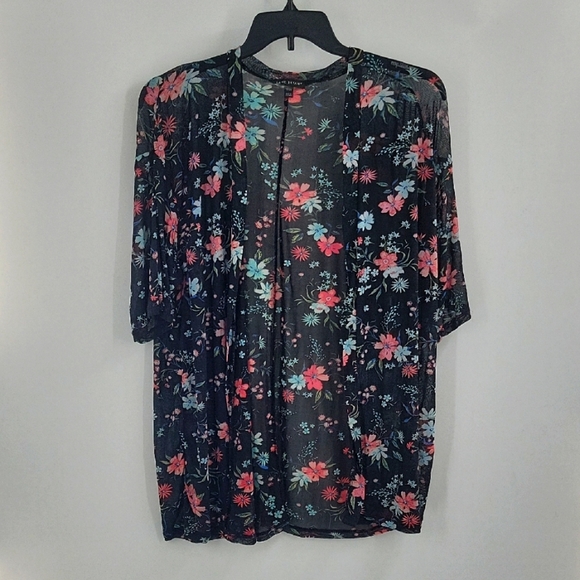 Lane Bryant Floral Sheer Jacket - Picture 1 of 15